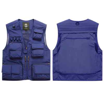 Workwear Reflective Vest with Multi Pocket Emergency Safety Jacket Outdoor