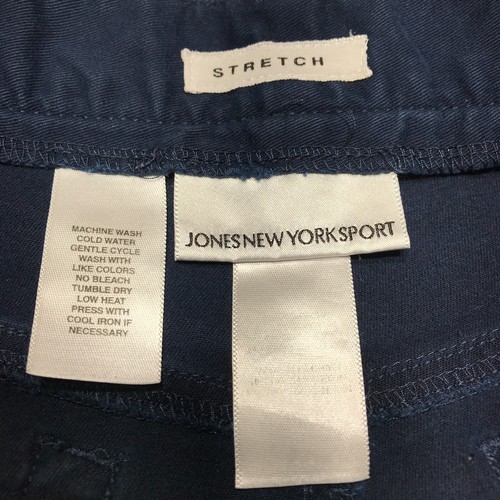Jones New York Sport Shorts Womens Size 30** Blue Khaki Faded Stretch 5 Pocket - Picture 6 of 12