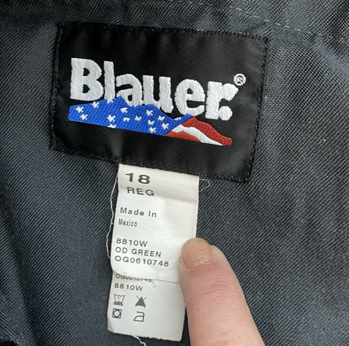 Blauer Womens 18 Tactical Cargo Pants Green 8810W - Picture 7 of 12