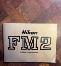 Nikon FM2 Instruction Manual Gold Cover