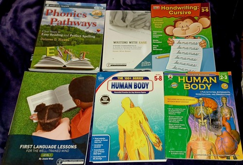 LOT Homeschool Books Science Writing English Phonics Cursive Well Trained Mind - 第 1/10 張圖片