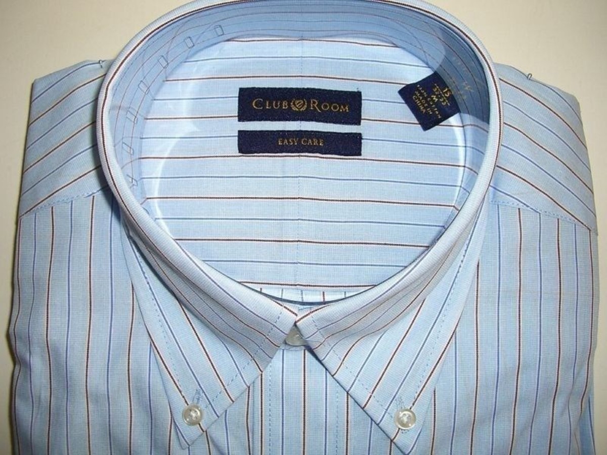 dress shirt club Club Room Mens Striped Slim Fit Dress Shirt Blue XL