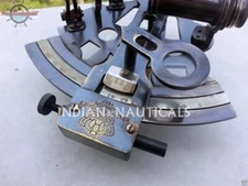 NAUTICAL KELVIN HUGHES ANTIQUE MARINE SEXTANT BRASS ASTROLABE SEXTANT 4"