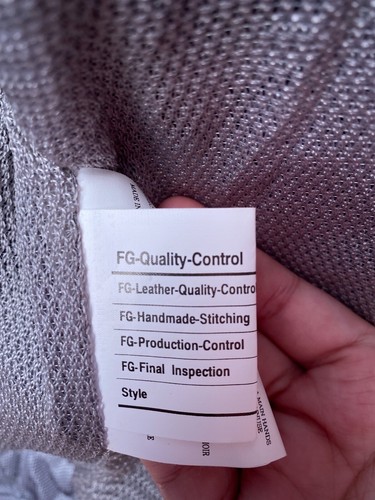 First Gear Motorcycle Jacket Logo Padded Hook & Loop Pockets Full Zip Silver XL - Picture 12 of 19