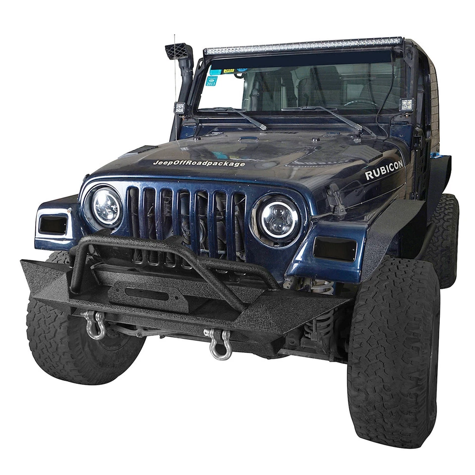 Par de luzes de seta dianteiras de LED com DRL branco para Jeep Wrangler TJ 1997-2006 - Imagem 3 de 4