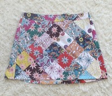 RipSkirt Hawaii Multicolored Patchwork Print Wrap Skirt Length 2 XXL Pockets