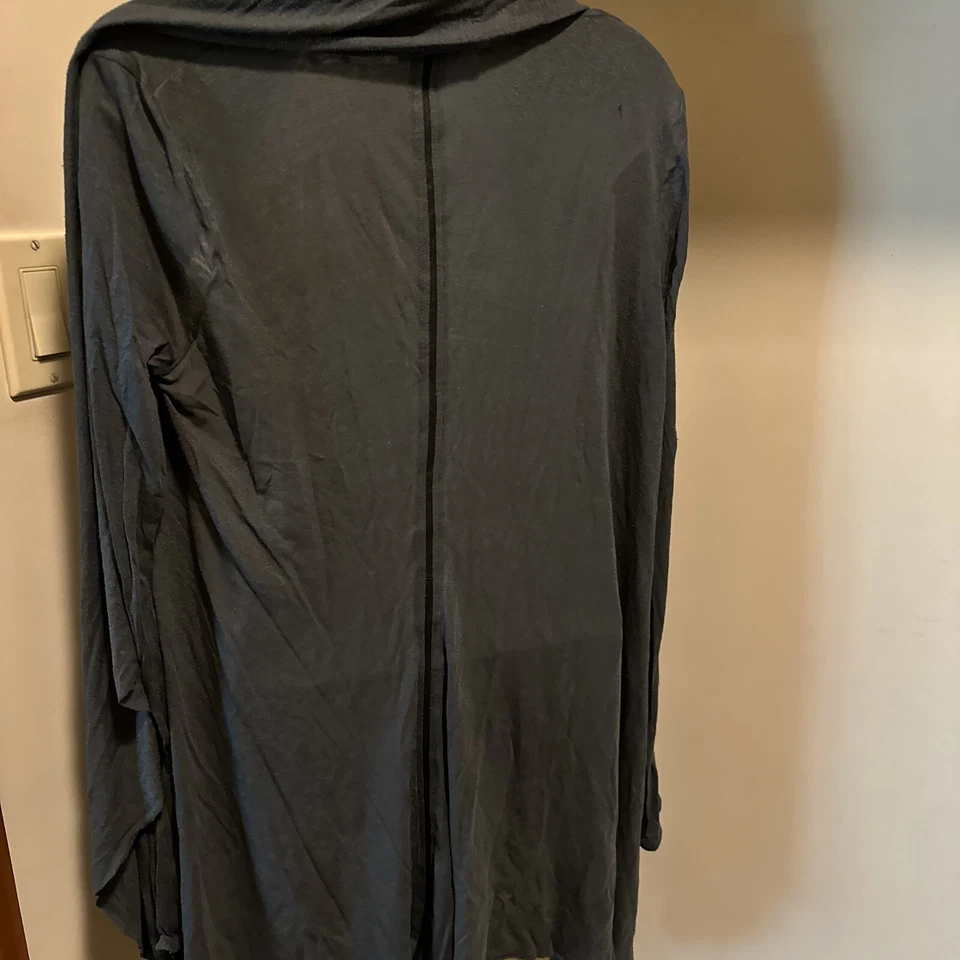 Cárdigan Helmut Lang Gris Asimétrico Mangas Largas Talla P S Foto 3 de 4