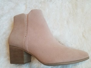 light pink suede boots