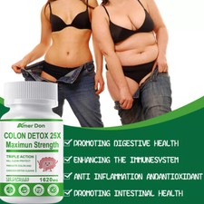 Detox Colon Body Cleanse Maximum Strength Cleansing Diet Weight Loss Capsules