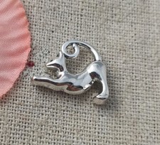 Free Ship 80 pcs tibetan silver CAT charms 13X17mm L-5122