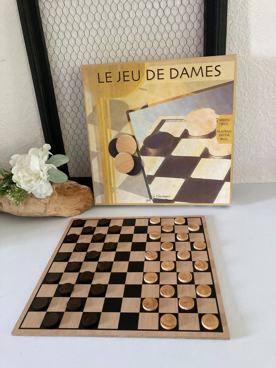Lot De 24 Pions En Bois Pour Dames, Backgammon Ou Échecs – Jeu De Société Classique Et Éducatif Pour Toute La Famille