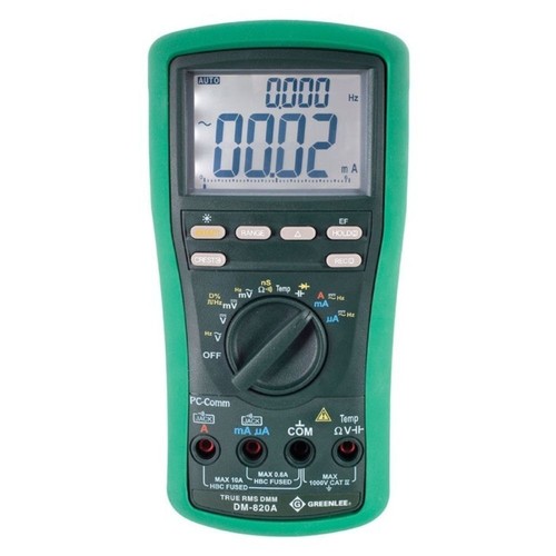 Greenlee DM-820A 10,000-Count Digital Multimeter, 1000V, 10A (DM-820A) - Picture 1 of 3