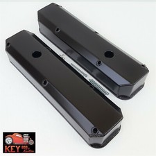Small Block Mopar Black Fabricated Aluminum Valve Covers Dodge Chyrsler 318 360