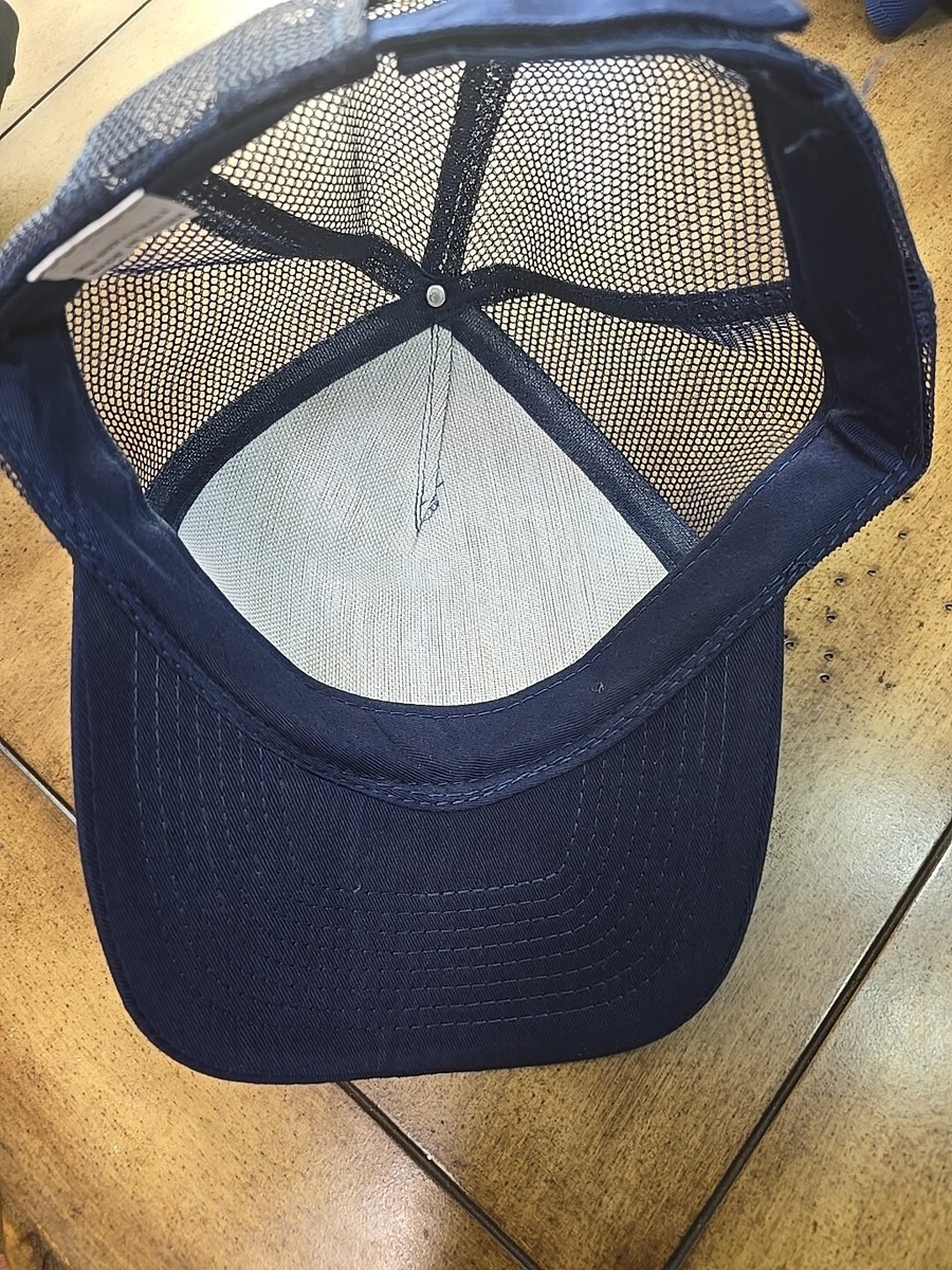 Anchor Blue Trucker Mesh Back Adjustable Hat Cap OSFM NWOT