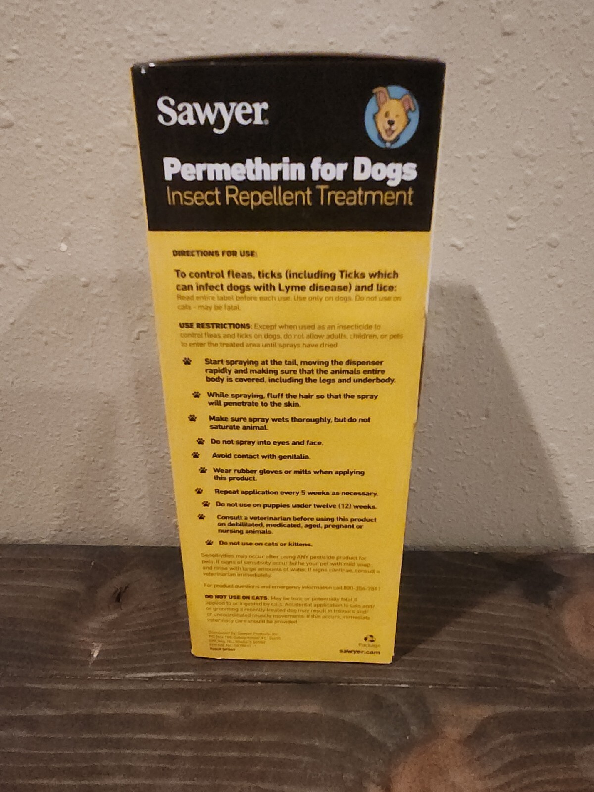 Sawyer Permethrin Insect Repellent Spray for Dogs 12oz Trigger Spray