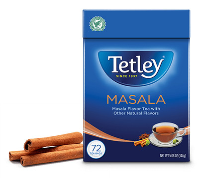 Two Tetley Masala Tea Boxes (72 bags each) + Fast Shipping