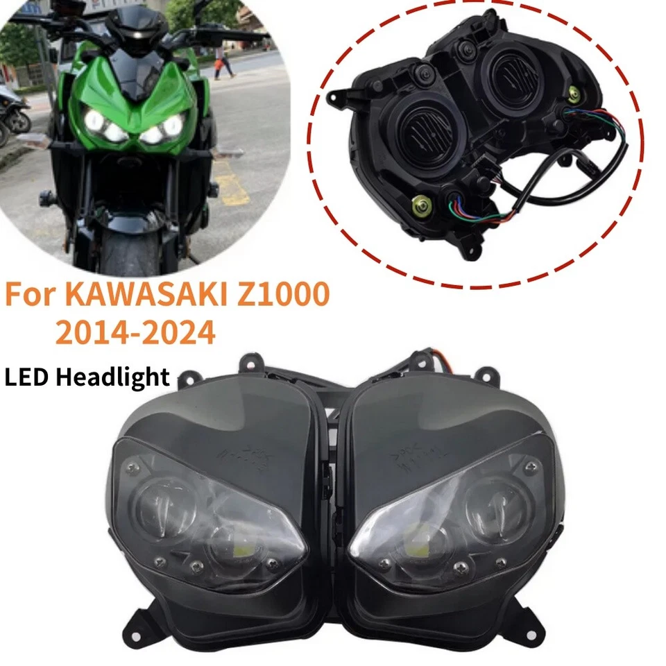 Мотоциклетная фара в сборе подходит для Kawasaki Z1000 2014 ~ 2024 18 19 20 - Изображение 4 из 4