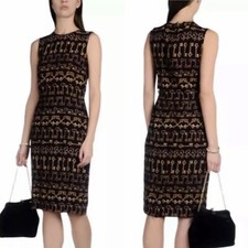Authentic DOLCE & GABBANA Black Key Dress 42