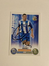 JASON KOUMAS - WIGAN ATHLETIC FC FOOTBALL SIGNED MATCH ATTAX CARD