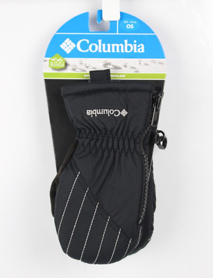Columbia Toddler Chippewa III Mitten Gloves Zipper One Size Black Omni Shield