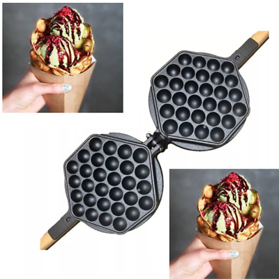 Gusseisen Blase Waffeleisen Pfanne Ei Pfannkuchen Hongkong Stil Antihaft
