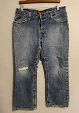 Ariat FR Mens Jeans 36x30 M4 Low Rise Boot Cut Western Workwear Cowboy FLAW
