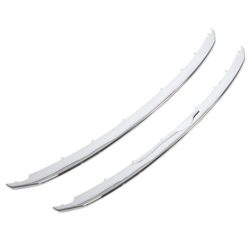 For Ford Explorer 2011-2015 Chrome Front Lower & Upper Grille Molding Trim 2PCS - Picture 7 of 24