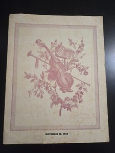 Ballet Russe de Monte Carlo 11/18/1954 Program
