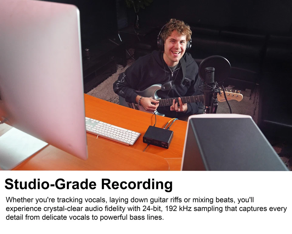 Rockville R-TRACK SOLO Recording USB C Audio Interface 24Bit 192Khz+ASIO Drivers - Image 3 of 4