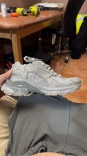 Balenciaga Runner Mens Silver Rhinestone Low ...