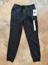 Boys  Champion Black Fleece Jogger Pants Sweatpants Size Medium NWT