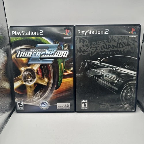Need For Speed Most Wanted Black Underground 1 2 Carbon PS2 Games Lot Bundle NFS