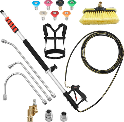 #ad 25 FT Pressure Washer Telescoping Wand with Power Washer Extension Wands amp; High $250.53