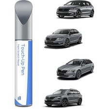 Lackstift Skoda Grau Metallisch Ausbesserung Kratzer Autos 12ml