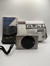 Vintage Canon ELPH APS Point  Shoot Camera  Case  AS IS FOR PARTS OR REPAIR