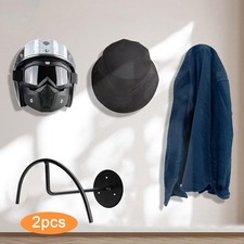 2 szt. Stojaki na kapelusze Uchwyt ścienny Czarny do czapek kowbojskich Płaszcz Kapelusz Przechowywanie