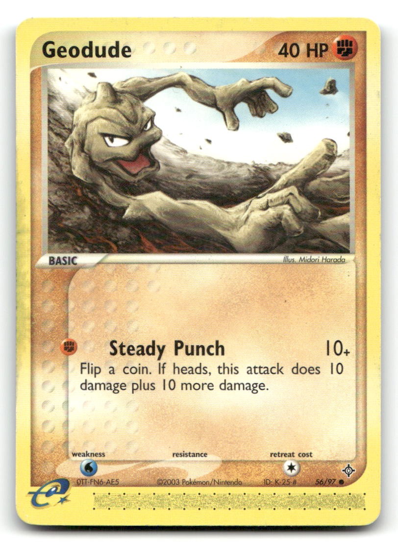 Geodude EX Dragon 56/97 LP Pokemon