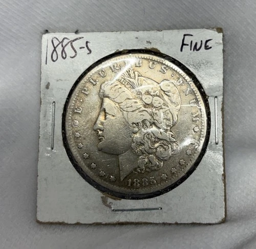 1885-S Morgan Silver Dollar. Fine Details. Better Date - San Francisco Mint