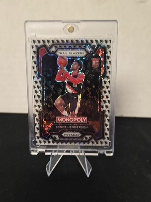 2023-24 Panini Prizm Scoot Henderson Monopoly Running Man RC #75   Rare  