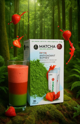 Strawberry Matcha Premium Japanischer (20 Sticks)   Detox & Antioxidant Burner
