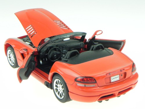 Dodge Viper SRT-10 2003 rojo coche en miniatura 22445 Welly 1:24 - Imagen 2 de 7