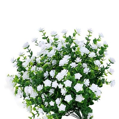 Künstlicher Blumenstiel für den Innenbereich mit Eukalyptuslaub und Rosen für