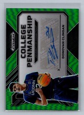 2023 Prizm Draft Picks Donovan Clingan Auto #CP-DVC College Penmanship Green