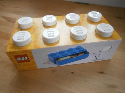 LEGO Schubladenbox ''DESK DRAWER'' 8 Knubbel, Spielzeugkiste mit Schub, weiß, OVP