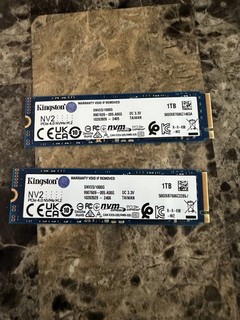 2X Kingston NV2 1TB M.2 NVMe Internal SSD (SNV2S/1000G)