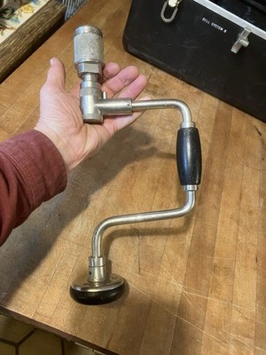 North Bros Stanley Bell System Yankee 2101A 10 inch Bit Brace Hand Auger Drill