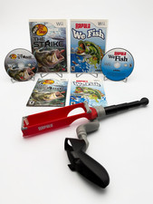 Rapala We Fish + The Strike + Rod & Reel - Nintendo Wii - CIB Complete Tested