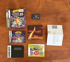 Crash Bandicoot Purple Ripto's (Nintendo Game Boy Advance GBA) VGC CIB w/ Poster