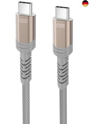 Ubluker USB C auf USB C Kabel 1M, 140W 100W 60W Premium USB Type C Schnell Lade