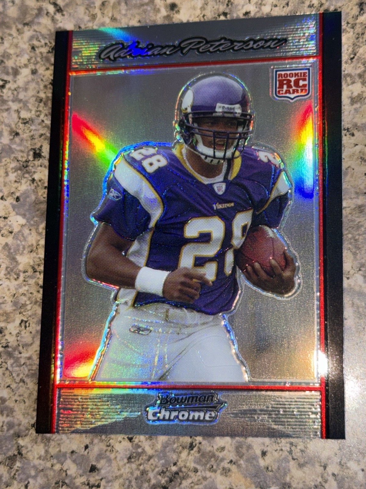 Adrian Peterson 2007 Bowman Chrome Refractor Rookie #BC65